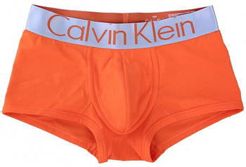 Труси чоловічі боксери бавовна Calvin Klein Steel, розмір XL (50-52), помаранчеві, 03265