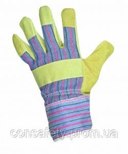 Комбинированные кожаные перчатки SERIN - фото 1 - id-p706581