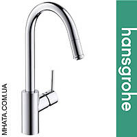 Змішувач Hansgrohe (art 14872000) для кухні Talis S2 Variarc з висувним виливом