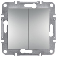 Schneider electric Asfora прохідний вимикач двоклавішний