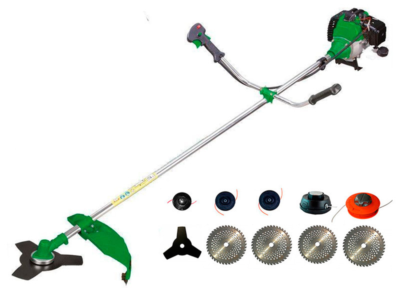 Бензокоса Тайга ТБТ-6100 (5 ножів + 5 котушок), фото 1