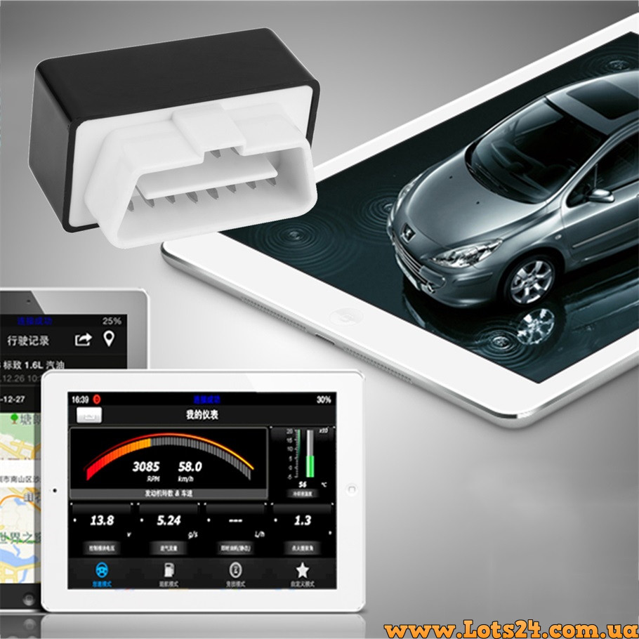 Автосканер elm327 версия v2.1 диагностический адаптер для авто автосканер obd2 elm327 v2.1 bluetooth с кнопкой - фото 5 - id-p365911328