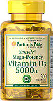 Puritan's Pride Vitamin D3 5000 IU 200 Softgels