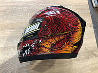 Мотошолом Icon Alliance Lucifer Helmet неймовірно крутий і злий) розмір S (55-56 см), фото 7