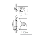 Набір WITOW змішувачів для душу IMPRESE 0515080670, фото 5