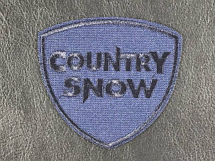 Нашивка Country Snow колір темно-синій 72x67 мм, фото 1