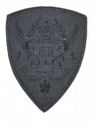 Нашивка Герб 88 колір чорний 60x80 мм, фото 1