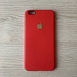 Матовий силіконовий чохол для iphone 6+/6S+ червоного кольору, фото 2