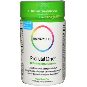Rainbow Light, Prenatal One, Мультивітаміни для вагітних і жінок, що годують, 30 таблеток