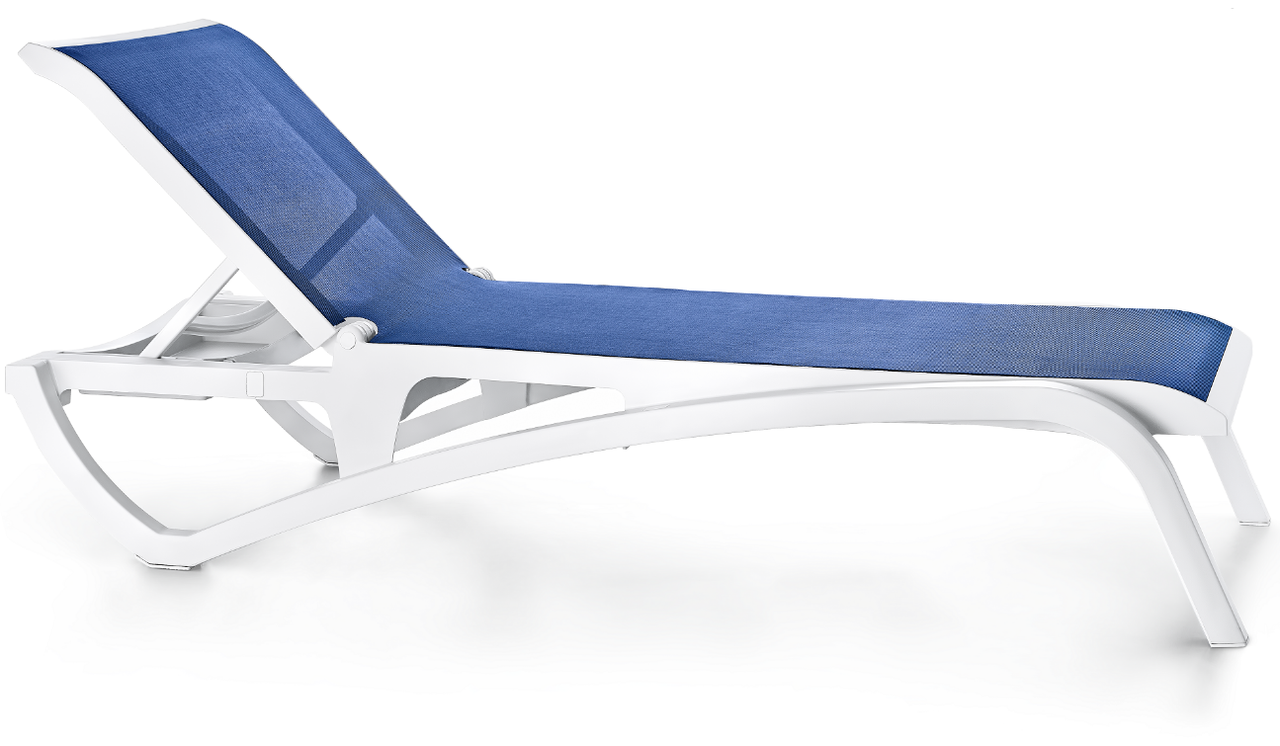 Шезлонг "Atlantic" (Irak Plastik), синій, фото 1