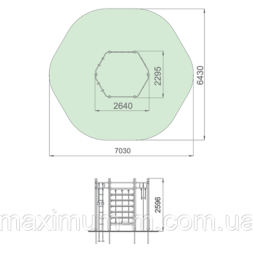Гимнастический комплекс для детей от 6 до 12 лет (ID#91305275), цена ...