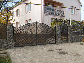 Ворота з профнастилу В-41