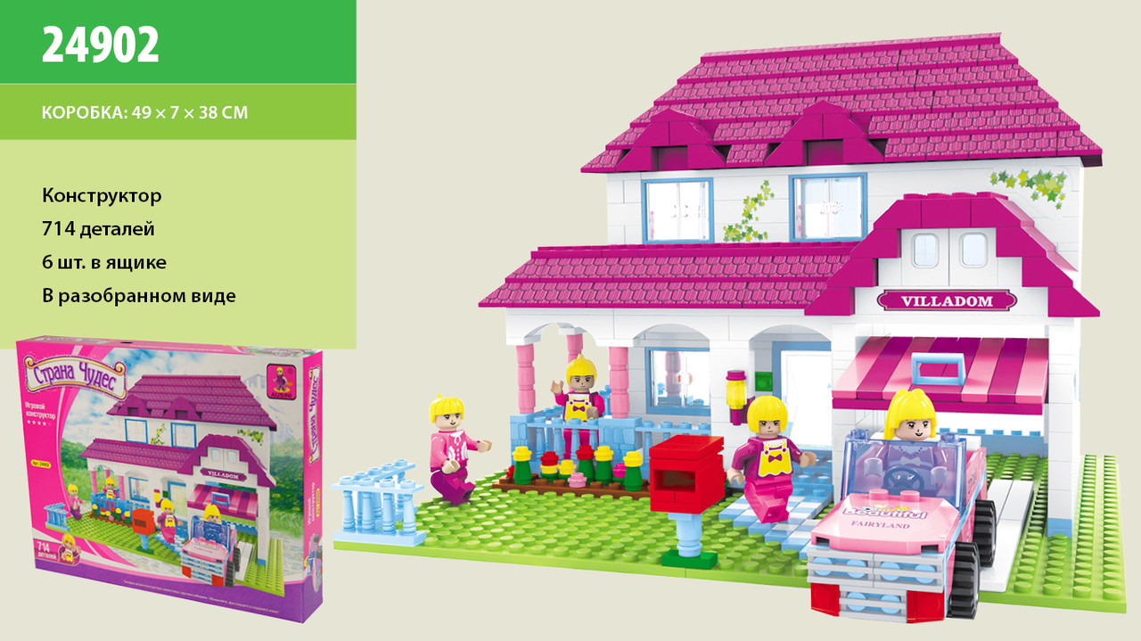 Brick "Серія конструкторів для дівчаток" 714 дет.24902р.49х38х7см., шт