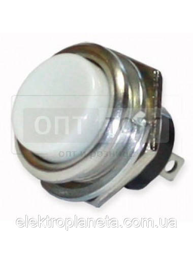 Кнопка Lemanso LSW14 кругла біла метал OFF-(ON)/DS-212