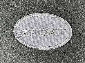 Нашивка Sport колір сірий 50x30 мм, фото 3