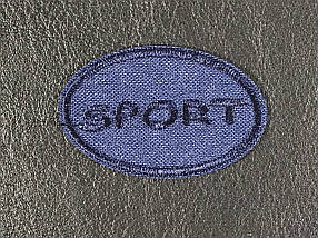 Нашивка Sport колір темно-синій 50x30 мм