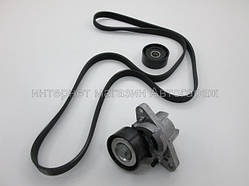 Комплект генератора +AC (ремінь+натягувач) на Рено Кенго 1.4 i/1.6 i Renault (оригінал) 7701477517