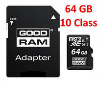 64GB 10 Class Карта памяти GoodRam для видеорегистраторов и GPS навигаторов