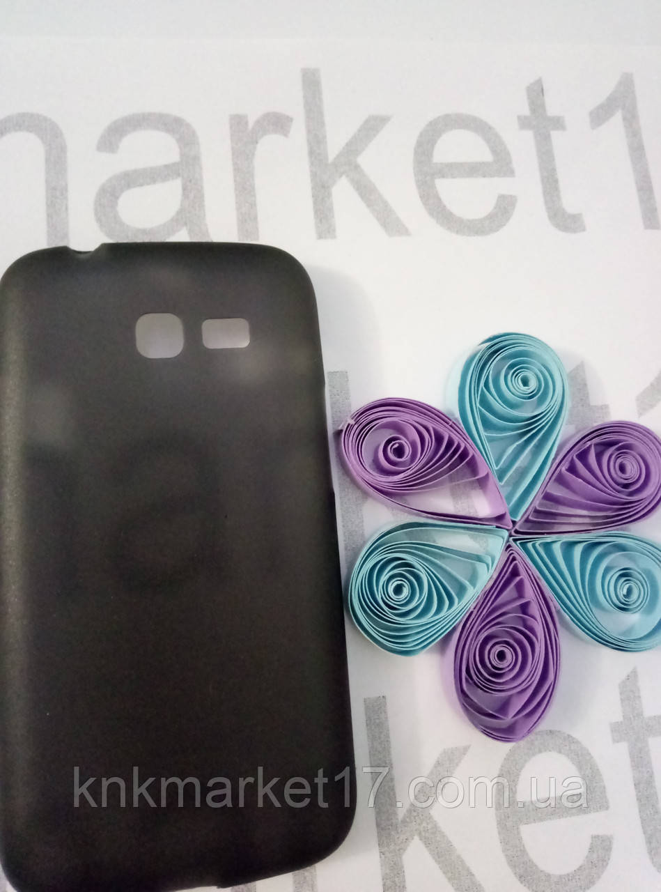 Case for Samsung S7262, пластик, черный,