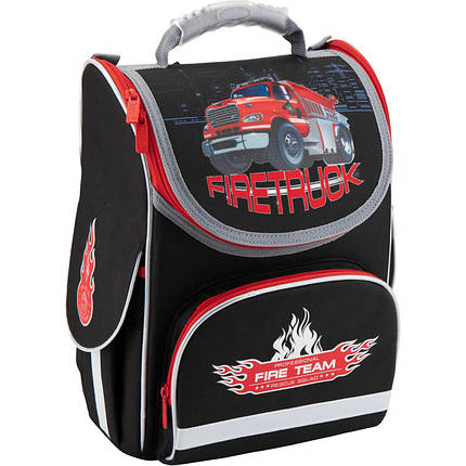 Рюкзак шкільний каркасний Kite Firetruck K18-501S-1, фото 2