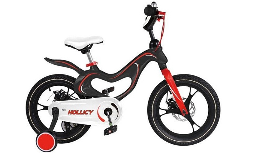 Детский двухколесный велосипед Hollicy 14 магневая рама черный MH1411-439 - фото 1 - id-p670379227