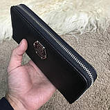 Чоловічий гаманець у стилі Філіп Плейн, портмоне, гаманець, клатч на блискавці Manama Symbol, чорний колір, фото 2