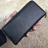 Чоловічий гаманець у стилі Філіп Плейн, портмоне, гаманець, клатч на блискавці Manama Symbol, чорний колір, фото 5