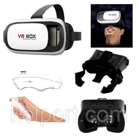Окуляри віртуальної реальності VR BOX 2.0 PRO 3D з пултом