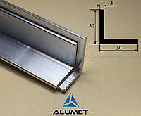 Уголок алюминиевый 30х30х3 мм анодированный ПАС-0051 (БПО-0859)