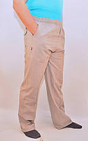 Штани чоловічі літні лляні XL Сірий, фото 3