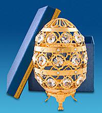 Фігурка Сваровскі з позолотою Яйце сувенірна AR-1021. Великодні сувеніри