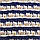 Деко-льон синій темний в смуги біло-бордових будиночків ш.150, фото 2