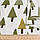Деко-льон молочний в зелені ялинки ш.150, фото 3