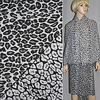 Гобелен чорно-білий леопард ш.150