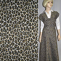 Гобелен бежево-чорний леопард ш.152