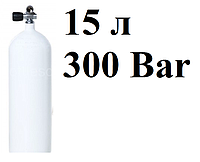 Сталевий балон для дайвінгу 15 літрів Vitkovice 300 Bar (без черевика!) кисневий