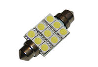 LED лампа C5W 42мм 9 SMD5050 12V