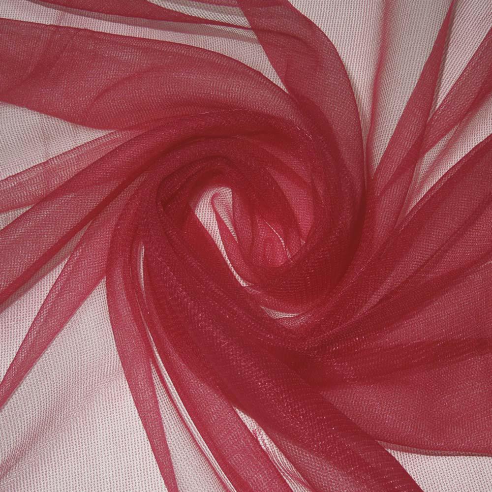 Сітка трикотажна прозора м'яка вишнева світла ш.155