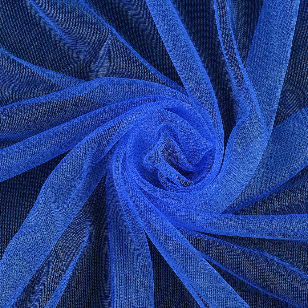 Сітка трикотажна прозора м'яка ультрамарин, ш.160