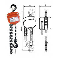 Тали цепные типа HSZ-V 1,0/6000 мм