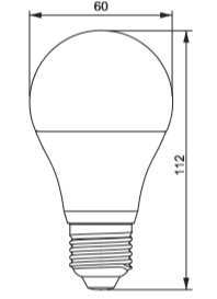 Класична світлодіодна VIDEX LED Лампа А60 10 W цоколь E27 4100 К 12-48V, фото 4