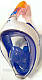 Повна маска для снорклінга Tribord Easybreath; розмір M-L; синя (ОРИГІНАЛ), фото 8