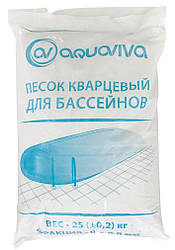 Кварцовий пісок Aquaviva (фракція 0,4-0,8 мм) - 25 кг, для систем фільтрації басейну