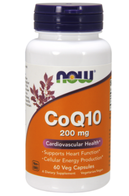 Коензим Coq10 Now Foods CoQ10 200mg 60caps