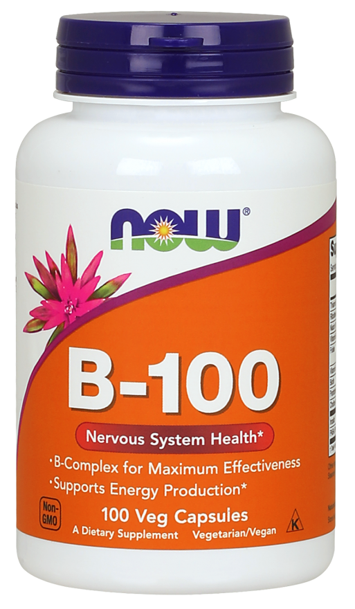 Комплекс B-100 (Комплекс вітамінів групи Б) / NOW - B-100 (100 caps)