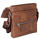 Сумка чоловіча Usmivka для документів коричнева 54313, фото 4