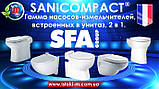 SANICOMPACT Pro унітаз із вбудованим насосом-подрібнювачем, фото 4