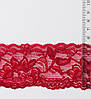 Гіпюр стрейч на сітці 55 мм вишневий, фото 2