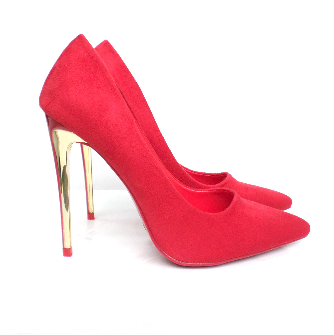 Женские красные туфли лодочки. 36 (23см) - фото 4 - id-p670602882