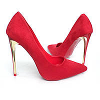 Женские красные туфли лодочки. 36 (23см)